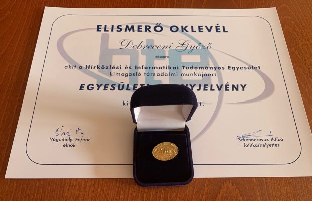 A KIFÜ munkatársát díjazta a Hírközlési és Informatikai Tudományos Egyesület