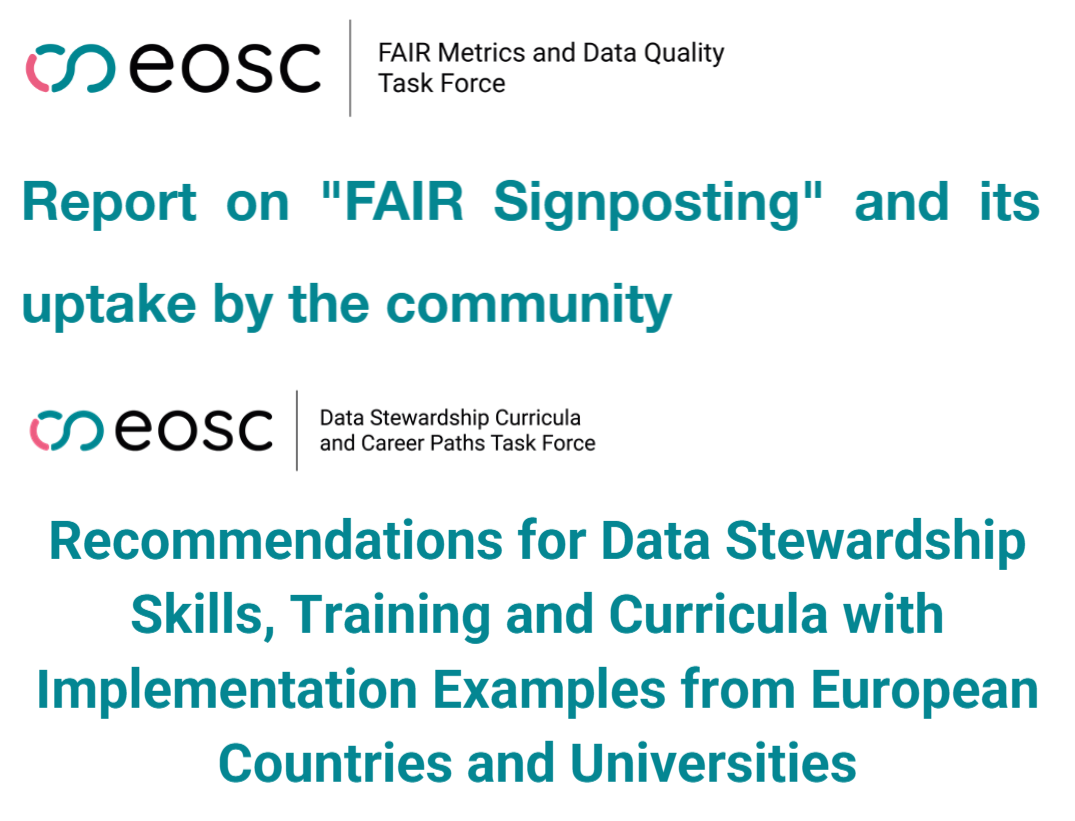 Két új jelentés az EOSC Association munkacsoportjaitól